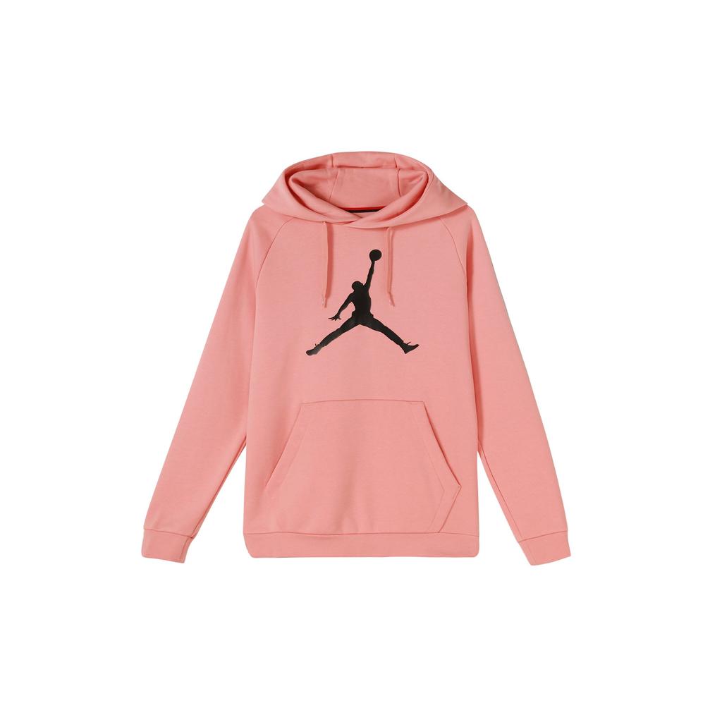 Jordan Large Logo Print Pullover Hoodie Men Tops Quartz-Pink DA6802-606