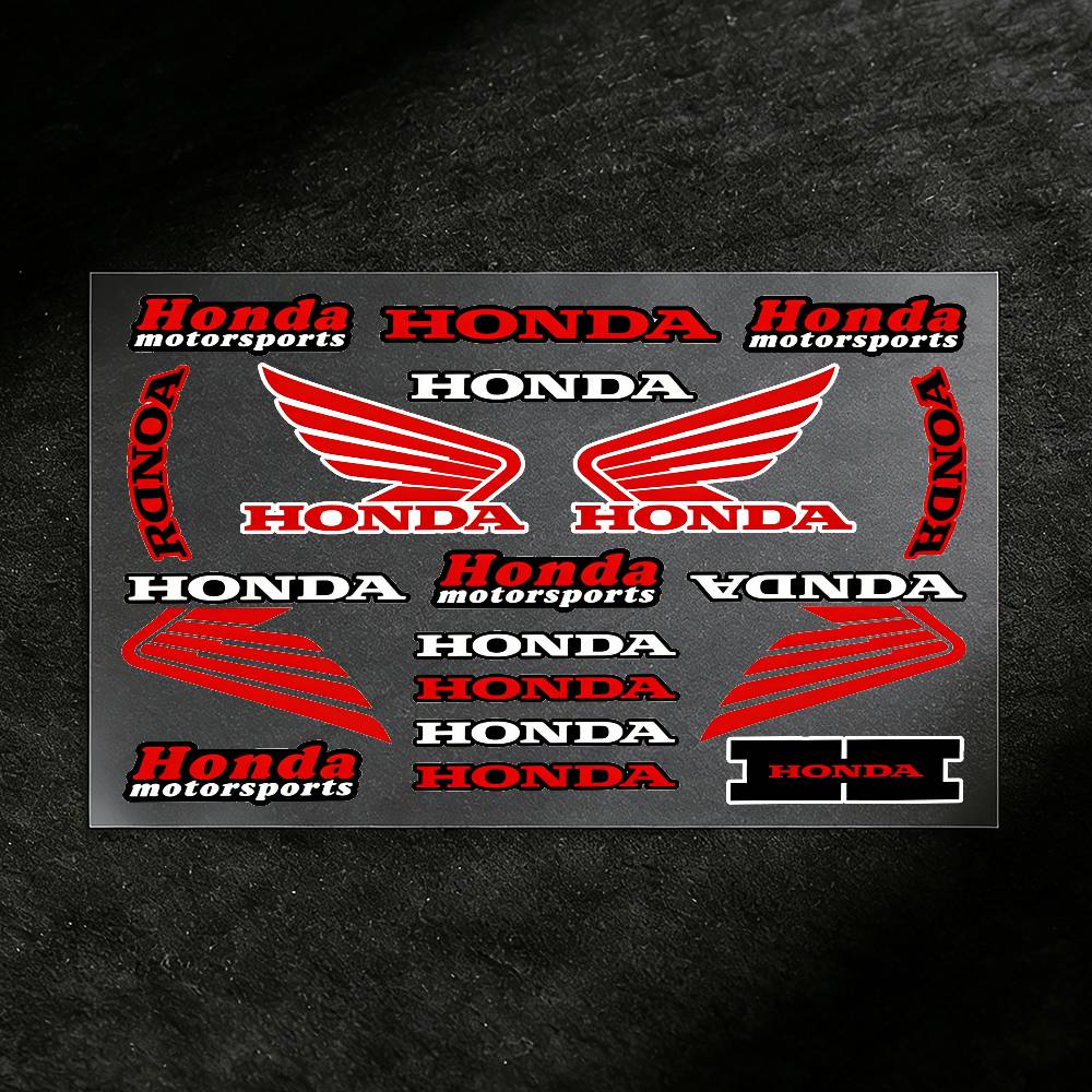 ZLQ4  For HONDA Stickers Moto Sticker Auto Body Bumper Windows Motorcycle Laptop Walls Vinyl Decal Car Tuning Accessories