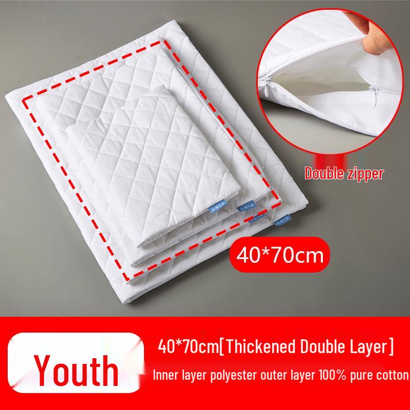 Poszewka na wkład poduszki z łuski gryki: Czysta Bawełna, Podwójny Zamek Błyskawiczny, Pogrubiony, Worek na Wypełnienie Poduszki Bezpieczny dla Dziecka, Tekstylia Domowe.