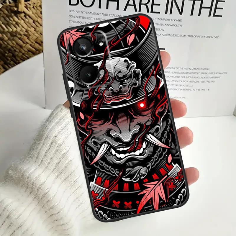 Samurai Mask Demon For Realme 15 10 11 12 13 14 Pro Plus C65 C67 C63 C61 C55 C51 C53 C35 C75 GT6 GT7 Pro Case