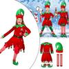Children's Christmas Outfit Boys And Girls Santa Claus Suit Red Long Sleeve