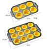 Nonstick Baking Pans, Silicone Bakeware Set with Press To Release Design, Oven Mitts, Spatula & Brush Flexible, BPA Free, Dishwasher & Oven Safe