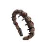 Women's Retro Plush Toothed Headband for Autumn/Winter - High-End Style, Ideal for High Skull Tops, Hair Clip Accessory