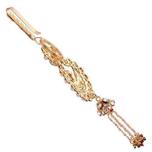 RSINC Jewellery 18K Gold Plated Kundan Silver White Waist Belt Kamarband |Belly B07BJXV6XS