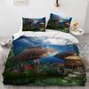 Comforter 3D Print Mushroom Bedding Sets Pastoral 200X200 Flower Bedroom Set Queen Home Bed Set For Girls