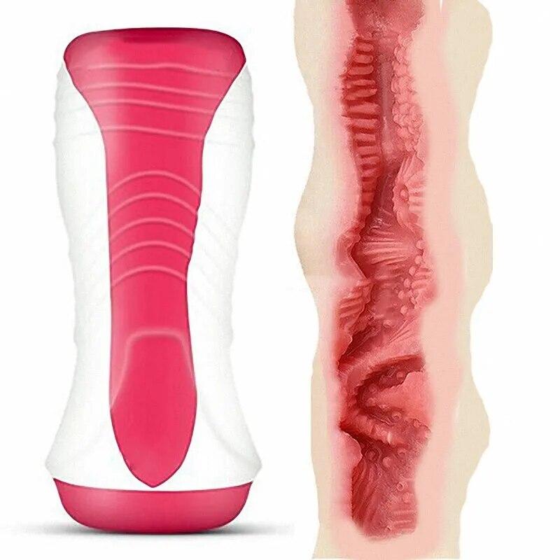 Ausdauerübung Erotisches Sexspielzeug für Männer Masturbator Vagina Hom Pussy für Männer Vagina Künstlich Silikon Realistische Pussy Sex