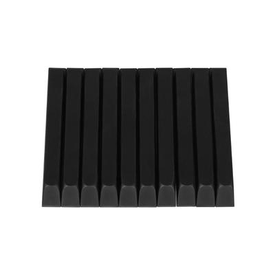 10 Stück Klaviertastenauflagen Ersatz Schwarze Taste Klavier Kunststoff Schwarze Tasten Klavier Reparaturteile Zubehör Einfache Installation