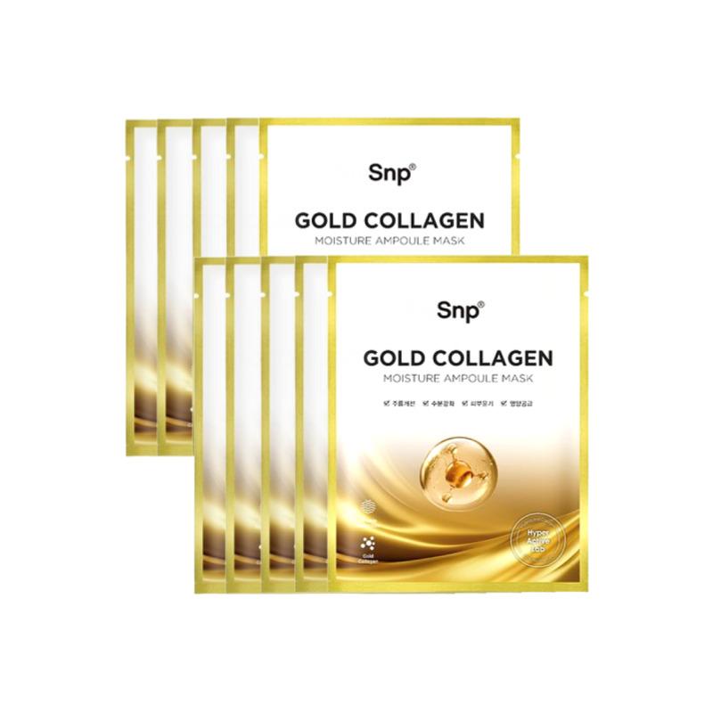 SNP Gold Collagen Ampoule Mask Sheet 10 Sheets