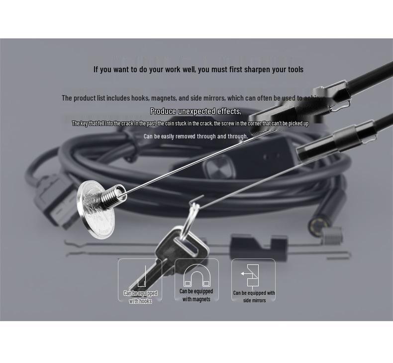 8mm 200W HD Type-C Android Endoscope for Automotive, Dental, and Air Conditioning Ducts