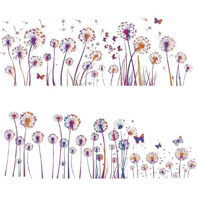 CRASPIRE 8 Sheets Lotus Flower Window Decal Large Lotus Leaf Sticker Summer Flower Decorative Waterproof PVC Adhesive Glass Window Clings to Prevent