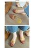 Women's Summer Crystal Toe Cover Non-Slip Jelly Flat Sandals for Outdoors and Home