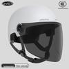 Certified Electric Motorcycle Safety Helmet for Men & Women, Gray, All-Season, Sun Protection