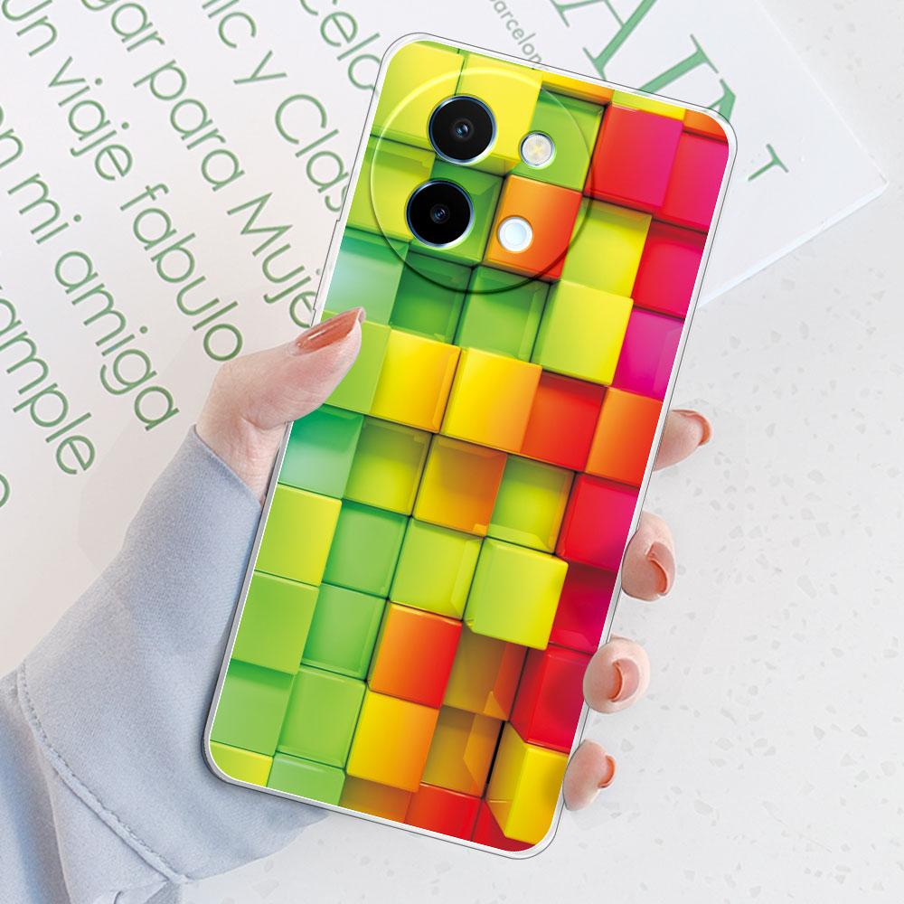 For Vivo Y38 5G Case Back Cover For Vivo Y18 /Vivo Y18E Funda Clear Soft Silicone Phone Case on VivoY38 Y 18 Y18E Protect Coque