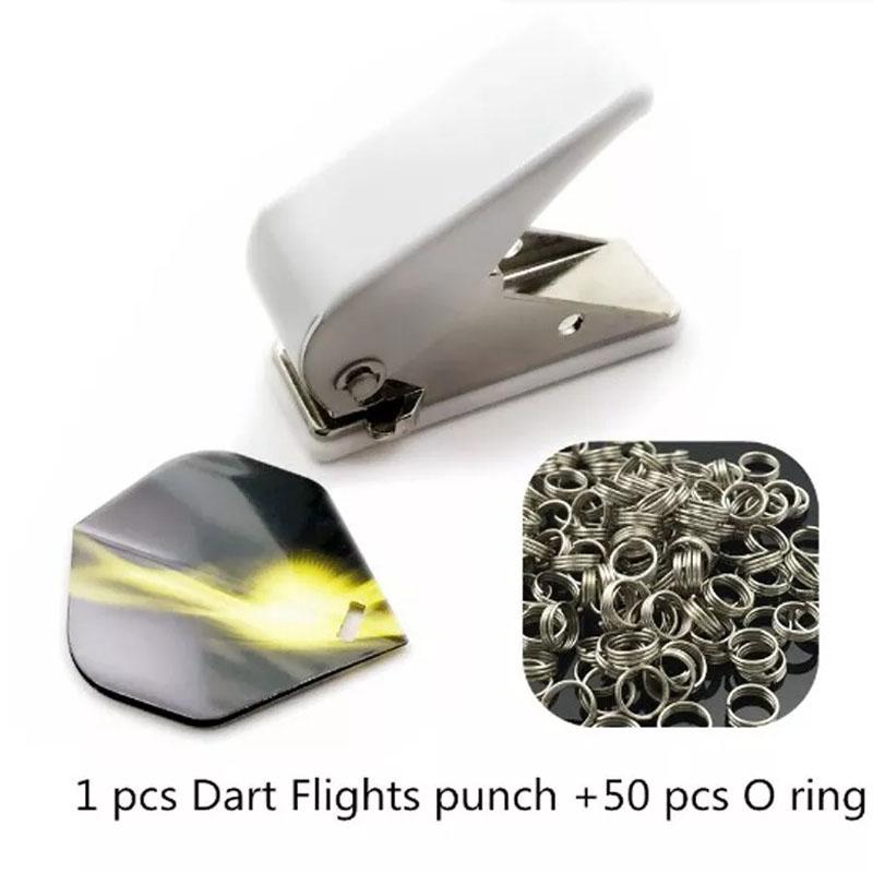 Dart Hole Punch with 50/100 Pieces O-Rings Darts Flight Punch Hole Punch