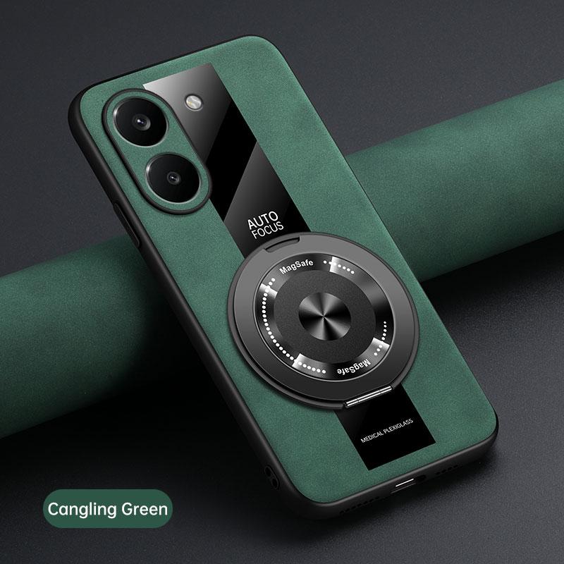 Luxury Busienss PU Leather Case For Xiaomi POCO X8 Pro Max X7 F8 Ultra F7 Note 15 Pro Plus Magnetic Bracket Anti-drop Back Cover