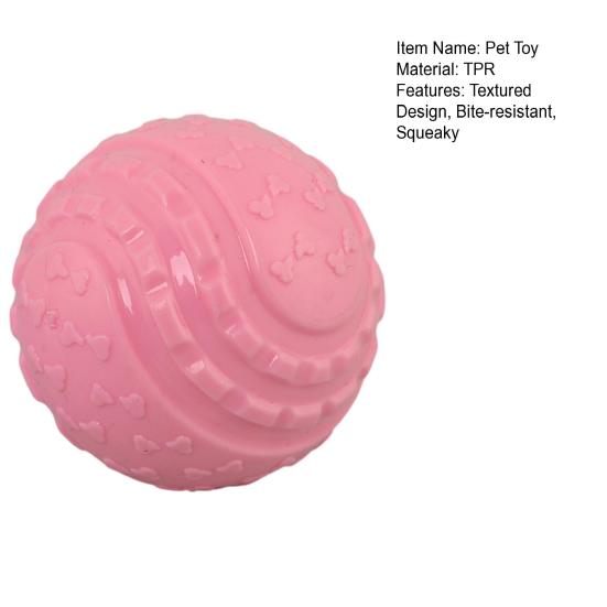 Quietschkugel Hundespielzeug Gummiball Hundekauspielzeug Interaktives Hundezahnreinigung Apportierspielzeug für Welpen Zahnen Hunde Training