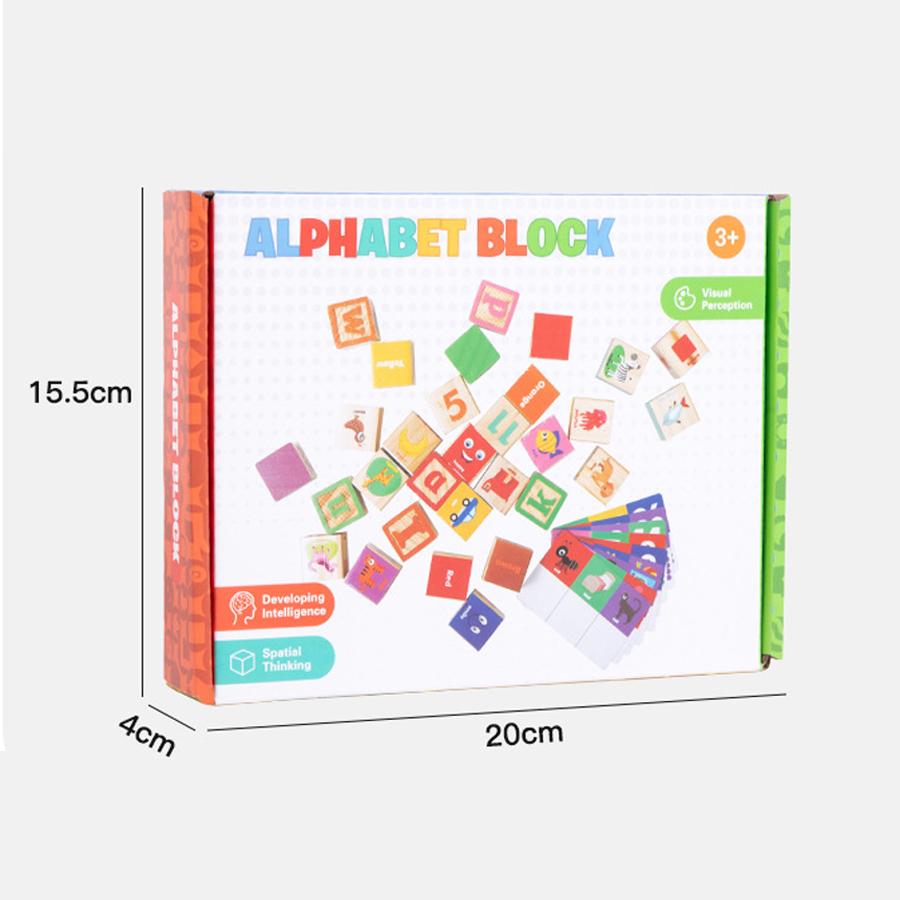

Montessori Wooden Number Blocks Early Learning Toys for Kids Letters Shape Color Animal Cognition Preschool Educational Puzzle