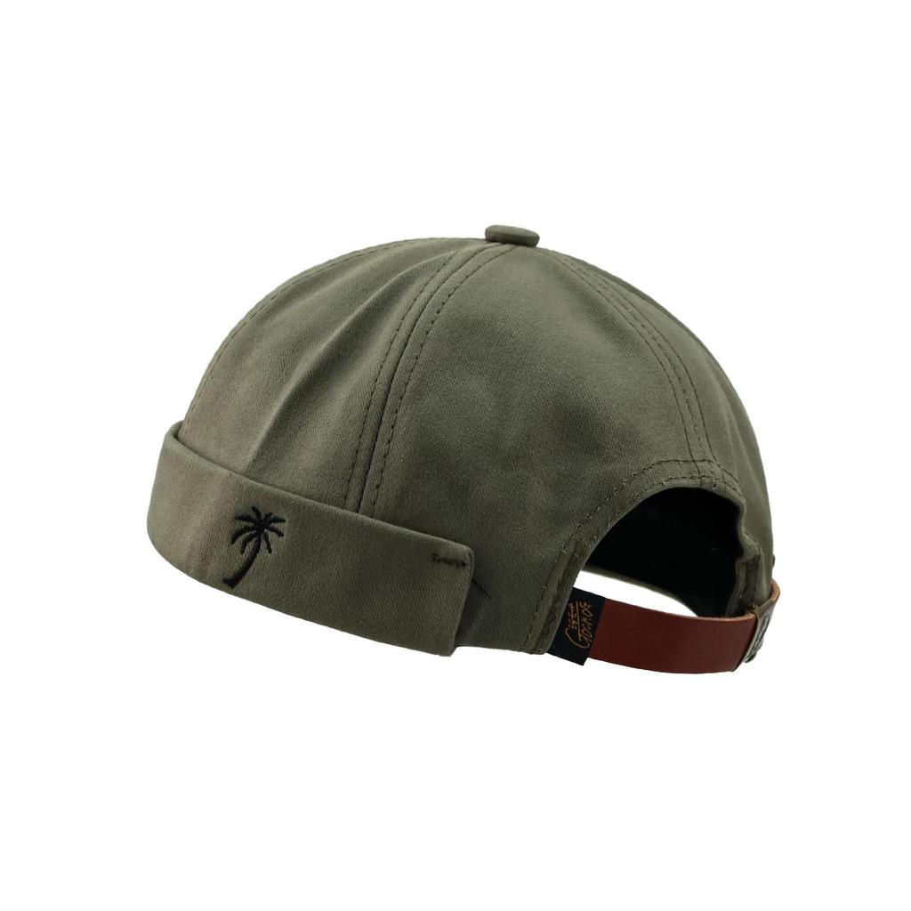 Tide Brand Retro Brimless Sailor Hat: Unisex French Gangster Style Melon Cap