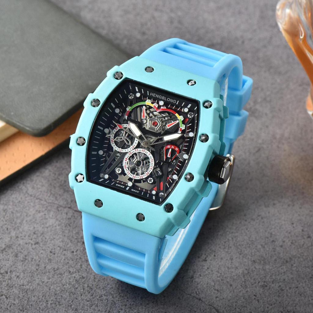 Personalizowane mechaniczne zegarki w kształcie beczki dla mężczyzn i unisex