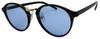 Face Trick Glasses Face Sunglasses UV Protection Fashion Accessory Must-Have Light-Colored Boston Style Sunglasses Black FrameLight Blue Lens