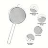 3pcs Stainless Steel Fine Mesh Food Strainer Sifter for Baking with Handle Flour Sieve Sifter Juice Soy Milk Baking Kitchen Tool