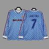 Man L Retro Jersey Football Jersey No. 7 Beckham Cantona C Ronaldo Rooney Giggs Jersey