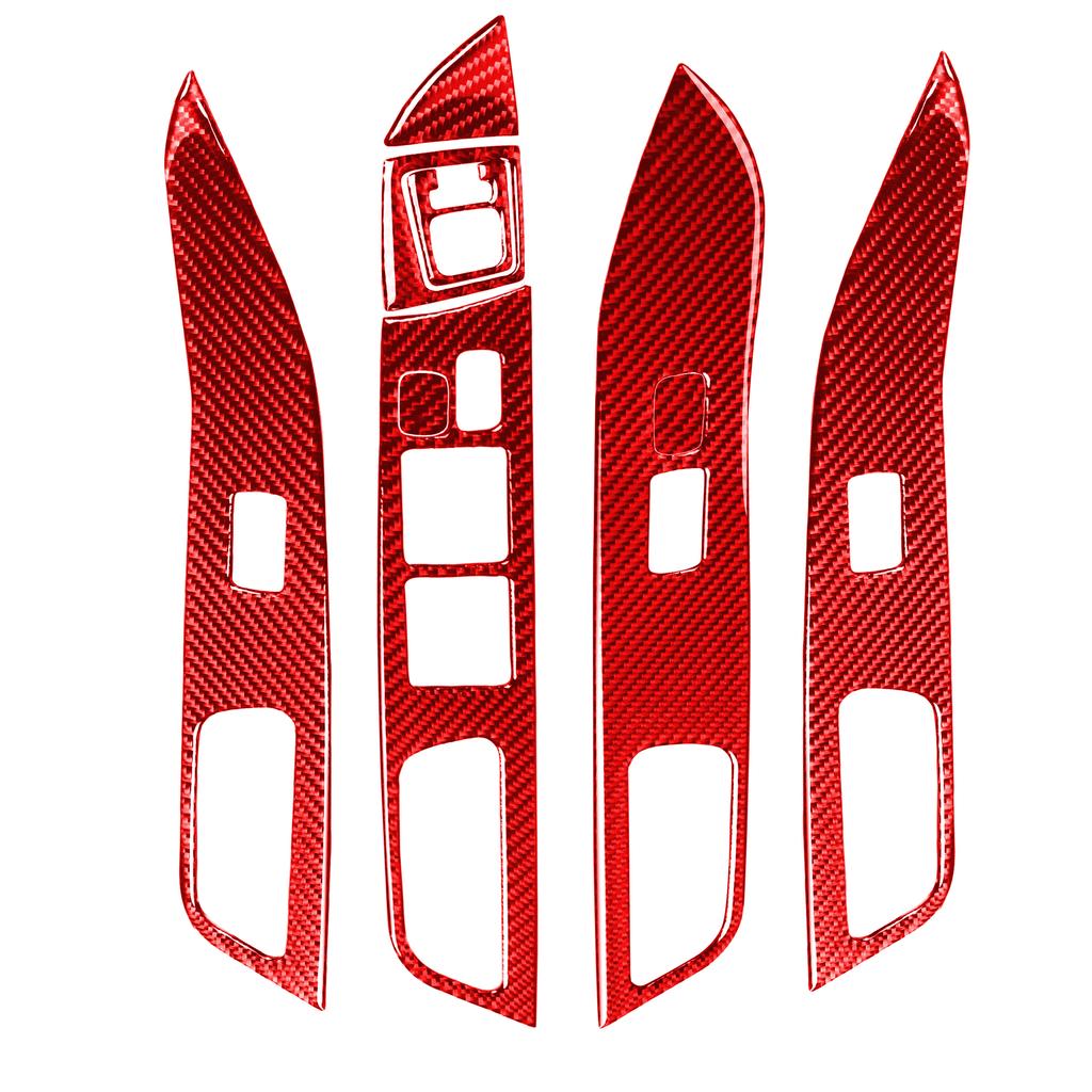 Window Lift Switch Button Panel Decoration Sticker Decal Cover Trim for Mitsubishi Lancer EVO 2008-2015 Car Interior