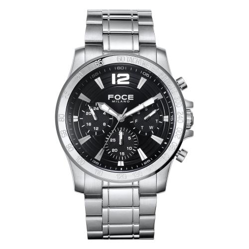 

[FOCE] FOCE Men s 44mm Multifunction Metal Watch FM8301BK FM8301BK