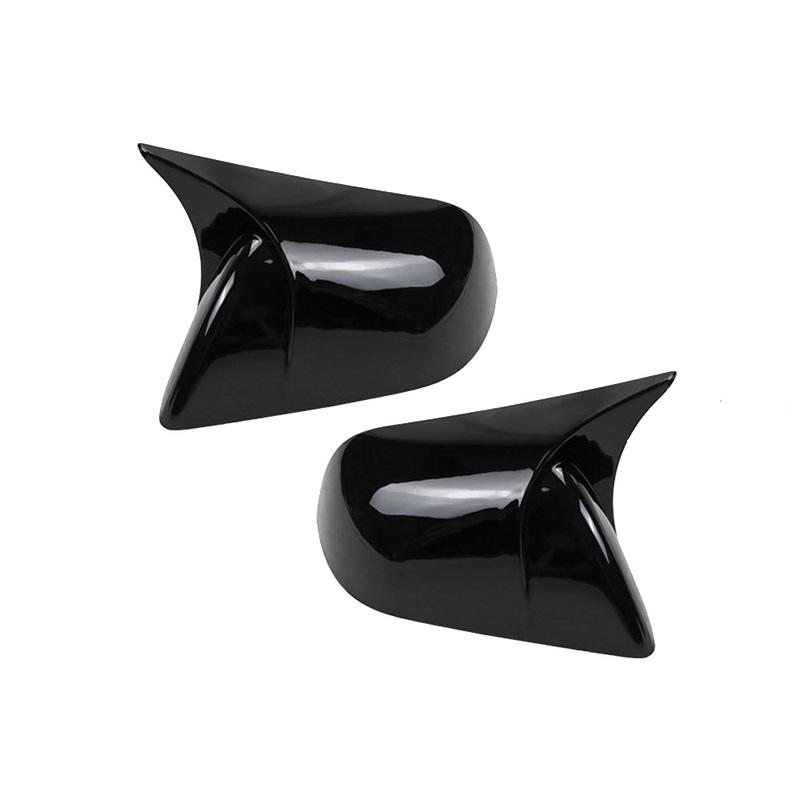 Car Decoration Car Rearview Accessories Bull-Horn Door Mirror Cover For Tesla Model 3    2024 Car Styling