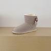 Women's Mid-Calf Bow Snow Boots - Plus Velvet, Thick Warm Cotton, Large Size Winter Footwear