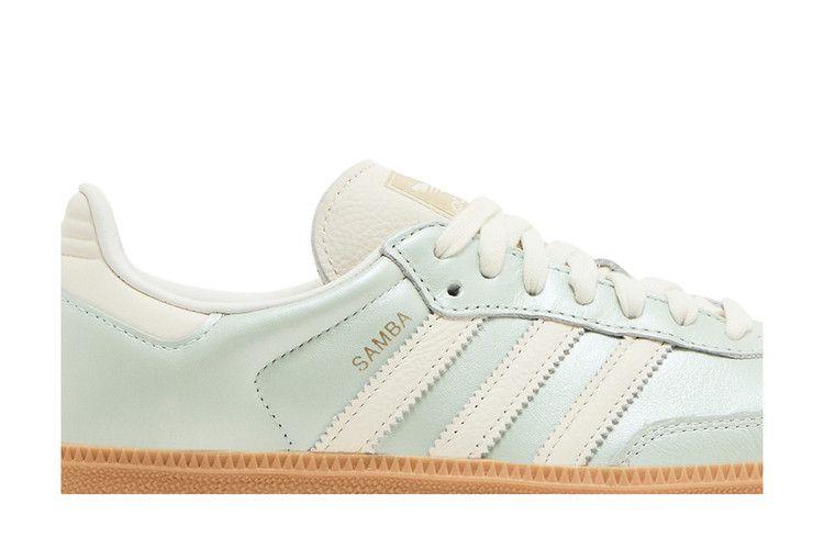 Women's Sneakers Adidas Samba OG Linen Green Metallic (Women's) Linen Green Metallic/Off White/Cyber Metallic