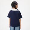 Girls' Embroidered Frill Collar Polo T-shirt