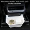 Rear Seat Storage Box for Tesla Model Y Organizer Center Console B Backseat Trash Can Garbage Bag Under Seat Tray Accessories