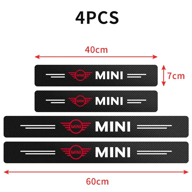 2025 Hot For BMW 4Pcs Car Scuff Plate Carbon Fiber Sticker Door Threshold Protector For BMW 4 Series F32 F33 F36 M4 420d 420i 42