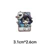 Demon Slayer Anime Brooch Q-Version Alloy Badge Tanjiro Nezuko Zenitsu for Clothes Bags
