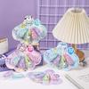 YQiDuo Family Mini Correction Tape Set - Cute Cartoon Design, Silent Tape, 4-Pack for Students