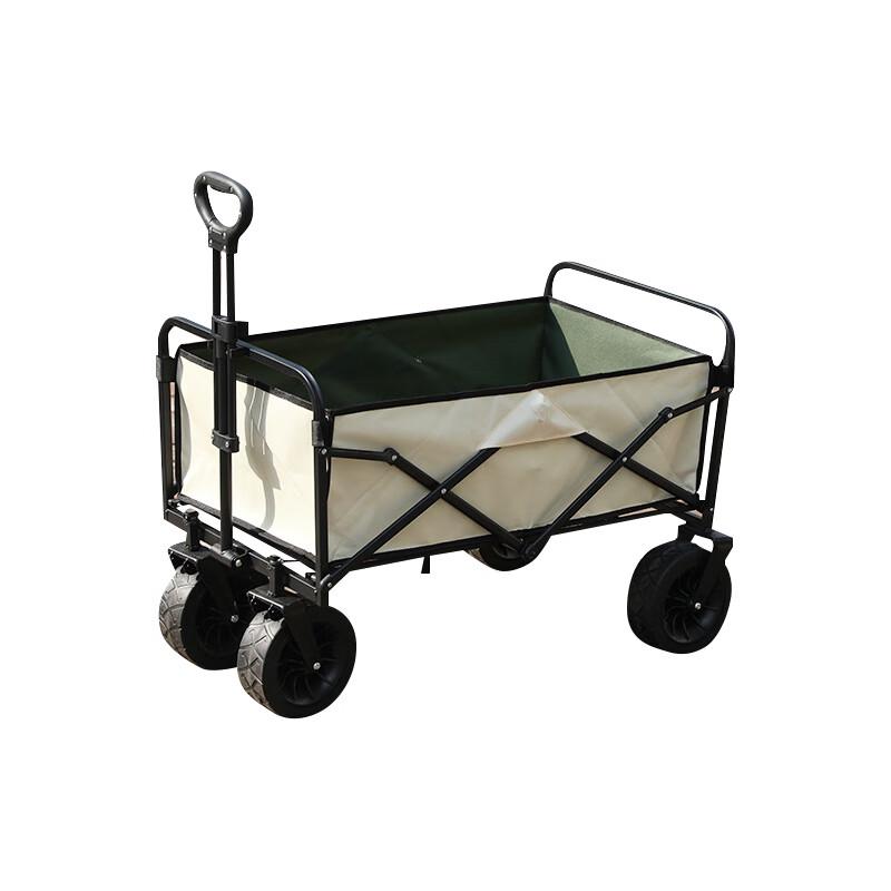 Foldable Outdoor Camping Cart with Off-Road Wheels