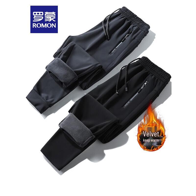 

ROMON Мужские 2025 Утепленные Брюки Прямого Кроя на Подкладке 3XL