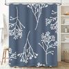 Modern stylish coral branch pattern shower curtain bathroom decor waterproof fabric bath mat curtains home textile art print des