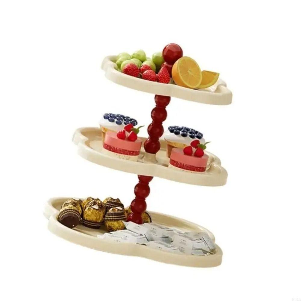 2/3 Layers Dessert Display Stand Flower Shape Cupcake Serving Stand Tiered Serving Trays  Wedding
