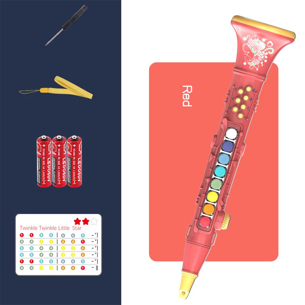 Toy Saxophone For 4-6 Years Kids Trumpet Toy With Music & Light Effects Kids Musical Instruments Education Toy For Boys Girls