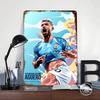 Sergio Kun Aguero Printed Poster Customized Wall Art Retro Vintage Metal Tin Signs for Room Bedroom Decoration Aesthetic House