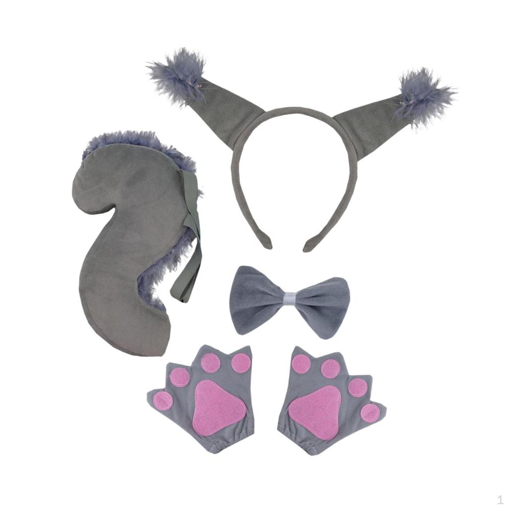 Tierkostüm-Zubehörset für Halloween-Feiern