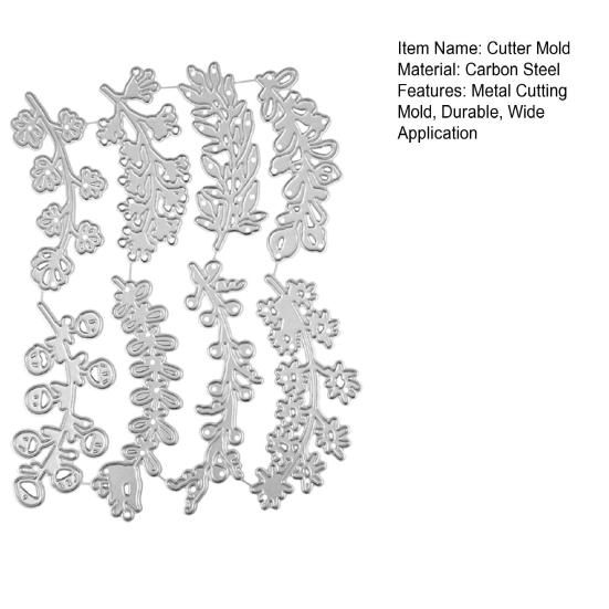 8PCS Vines Cutting Mold, Photo Album Mold Embossing Die, Durable Carbon Steel Stencil, for DIY Scrapbook Card Making Supplies