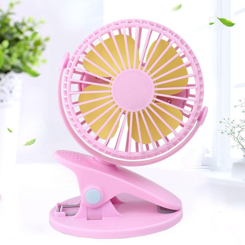 Small Yet Powerful Personal Portable Desk Fan With 3-speed Settings And Usb Rechargeable Battery