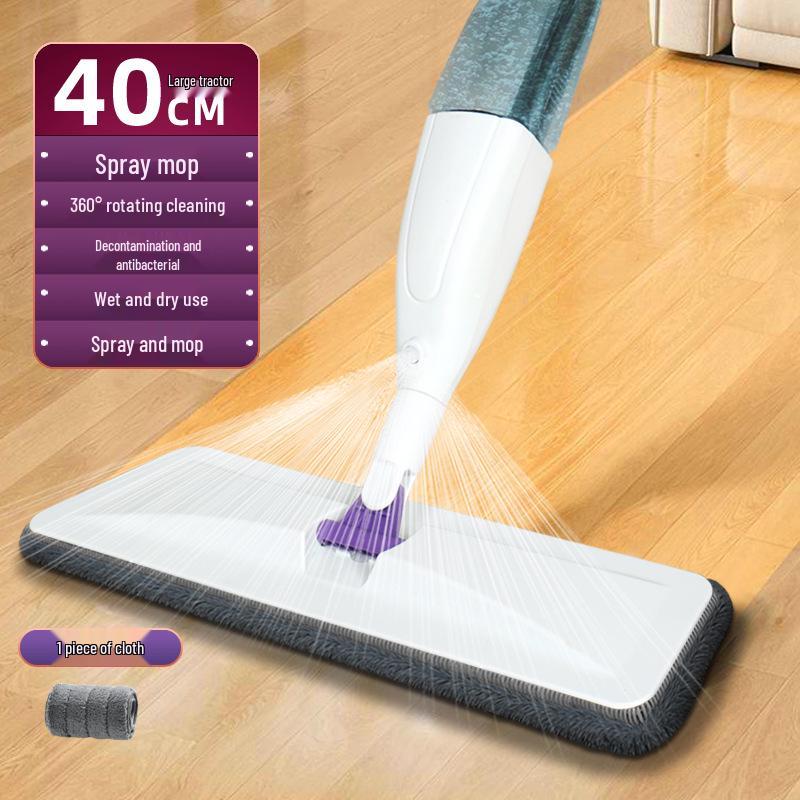 Dual-Use Spray Mop: Large Flat Mop for Wet & Dry Floor Cleaning