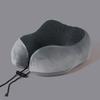 Memory cotton u-shaped pillow slow rebound nap neck pillow, can store travel aircraft neck pillow