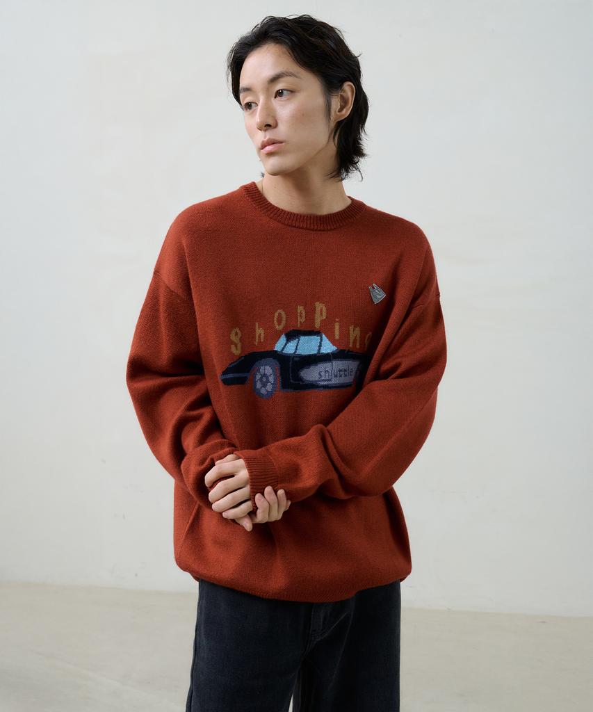 KNOUUN Shopping Car Knit (Red)