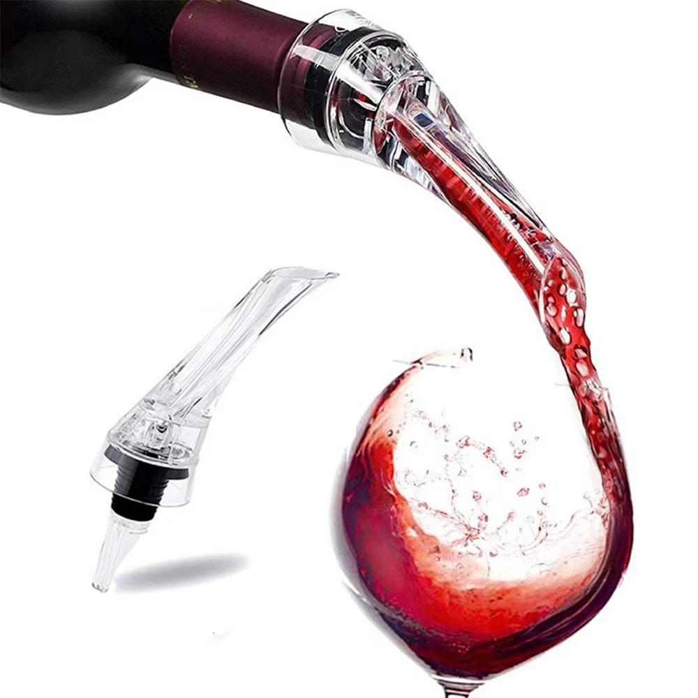 2pcs Acrylic Wine Decanter Professional Wine Aerating Spout Durable Wine Aerator Pourer  Pub