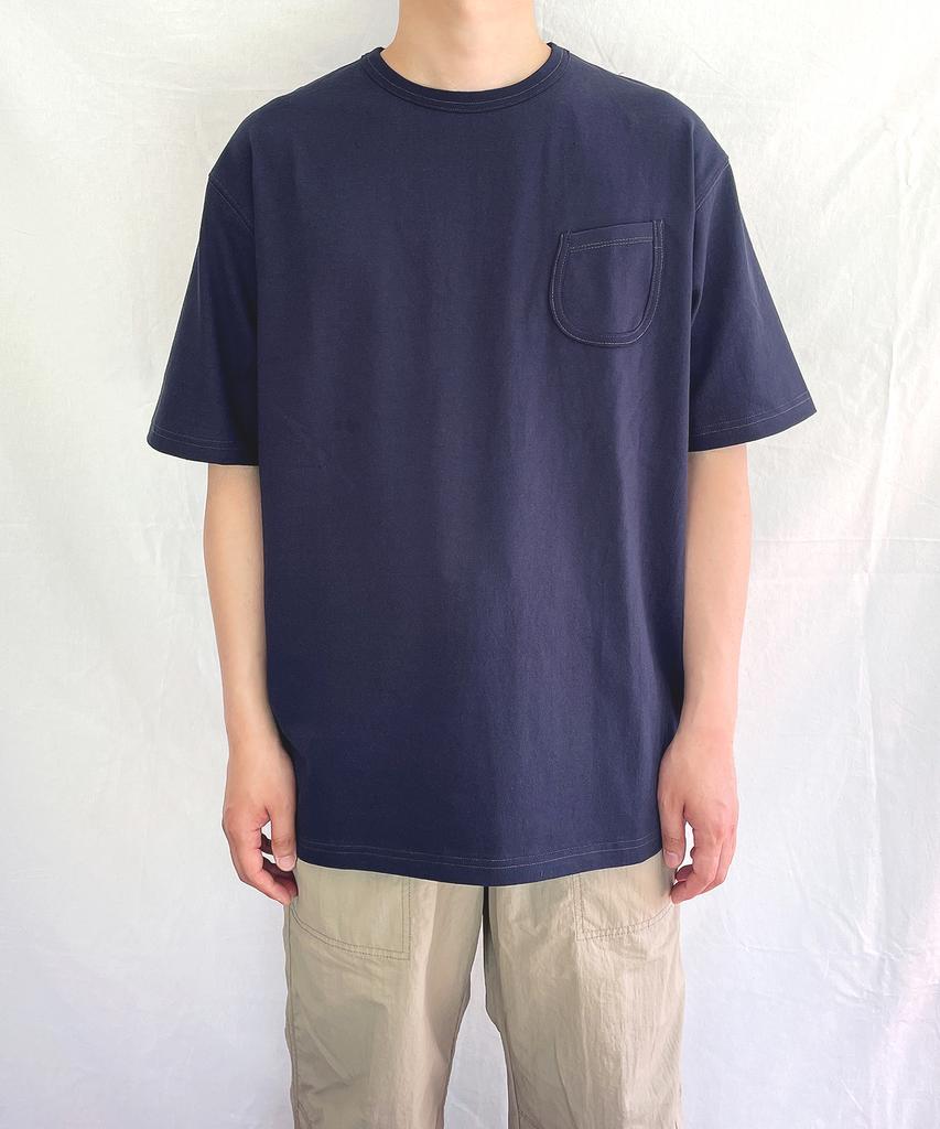 YOUNEEDGARMENTS Round Pocket S/S T-Shirt (Navy)
